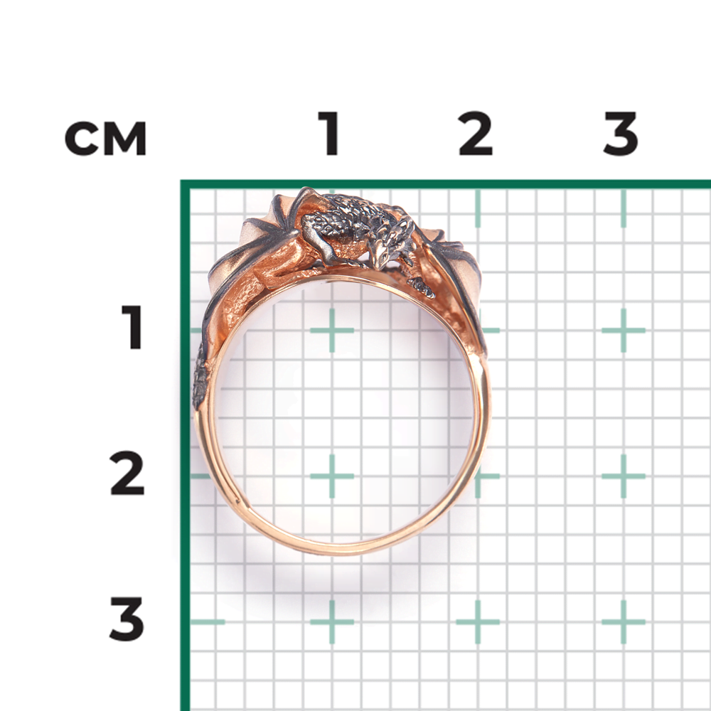 Кольцо «Дракон» из красного золота 01-5277-00-000-1110-65