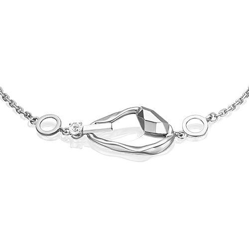 Браслет из белого золота с натуральным топазом white 05-0743-00-201-1120