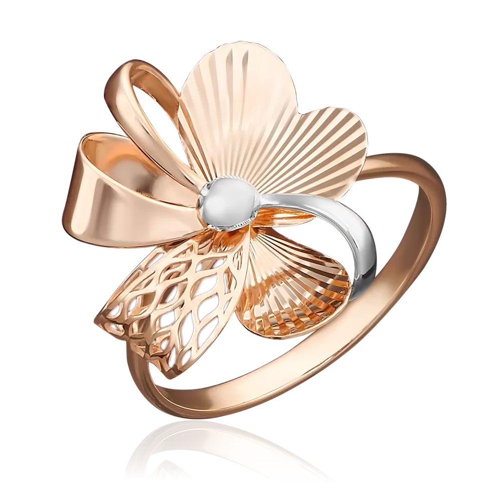 Кольцо «Ромашка» из красного золота 01-4999-00-000-1110-48