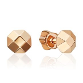 Серьги-пусеты из красного золота 02-3892-00-000-1110-04