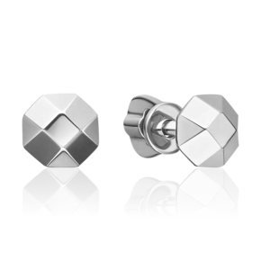 Серьги-пусеты из белого золота 02-3892-00-000-1120-04