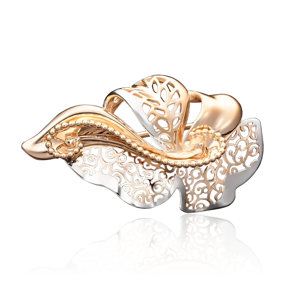 Брошь из красного золота 04-0164-00-000-1110-48