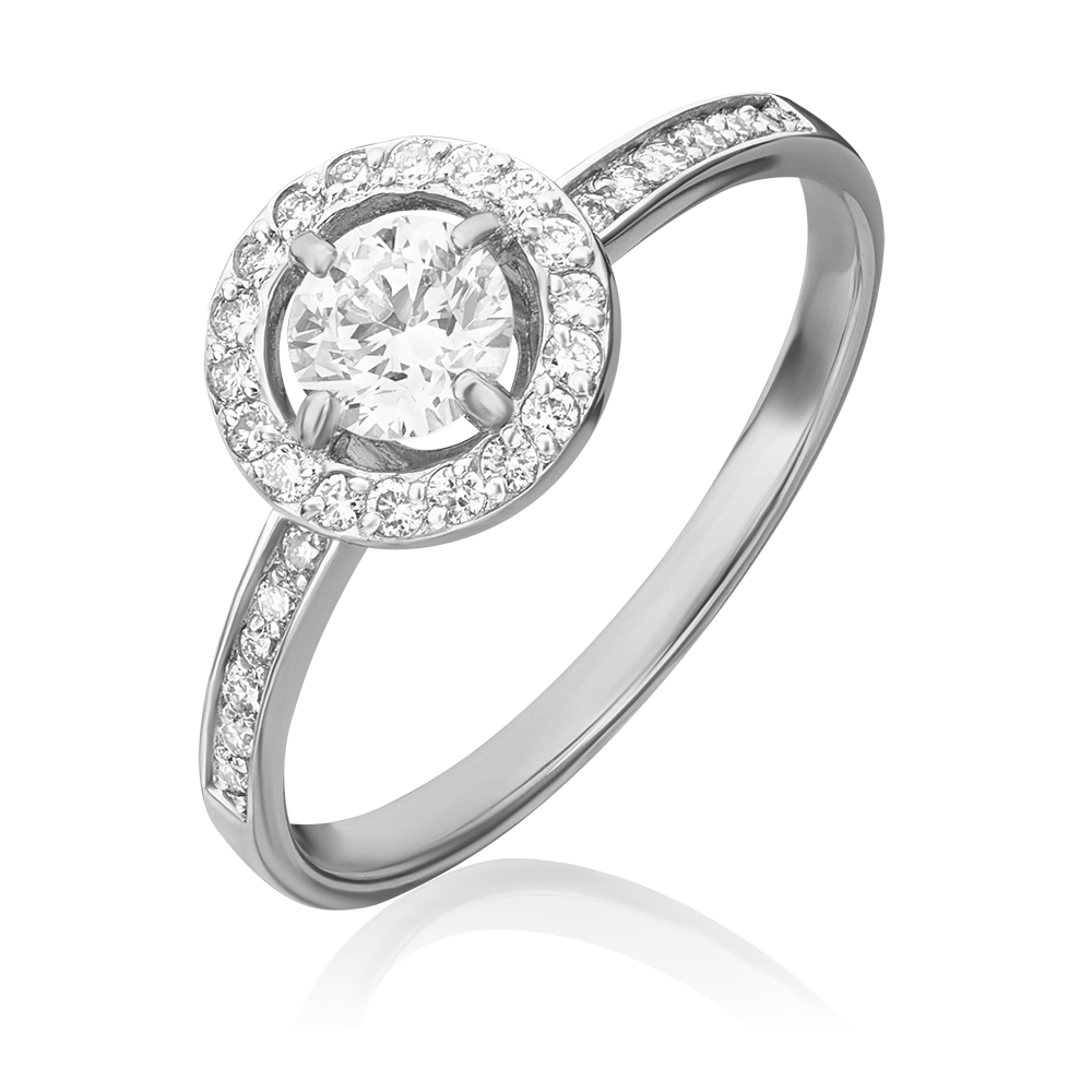 Кольцо из белого золота с бриллиантами 01-1278-00-101-1120-30