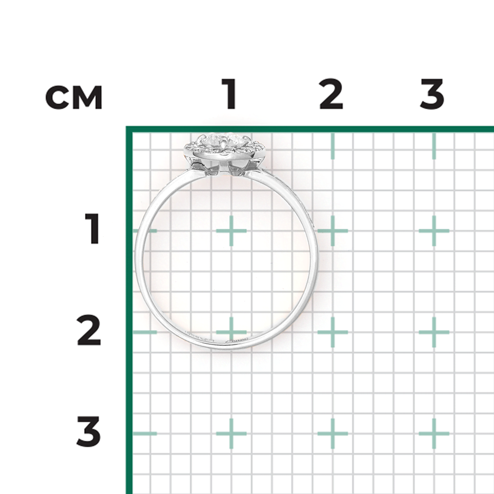 Кольцо из белого золота с бриллиантами 01-1278-00-101-1120-30