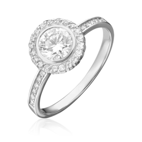 Кольцо из белого золота с бриллиантами 01-1280-00-101-1120-30