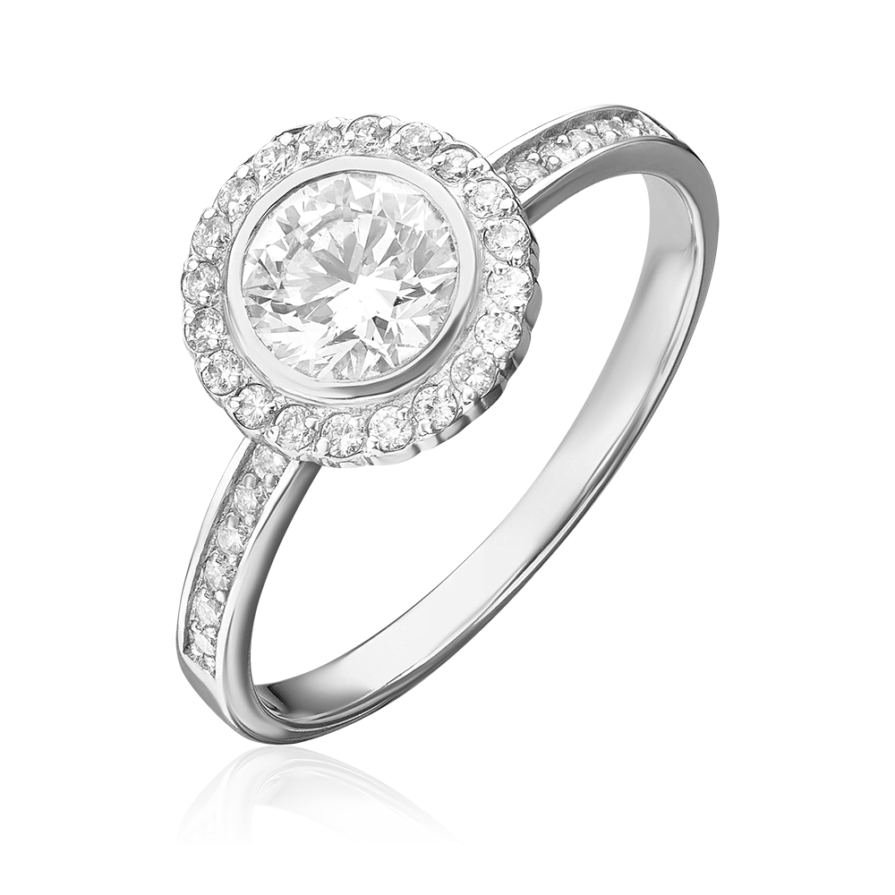 Кольцо из белого золота с бриллиантами 01-1280-00-101-1120-30