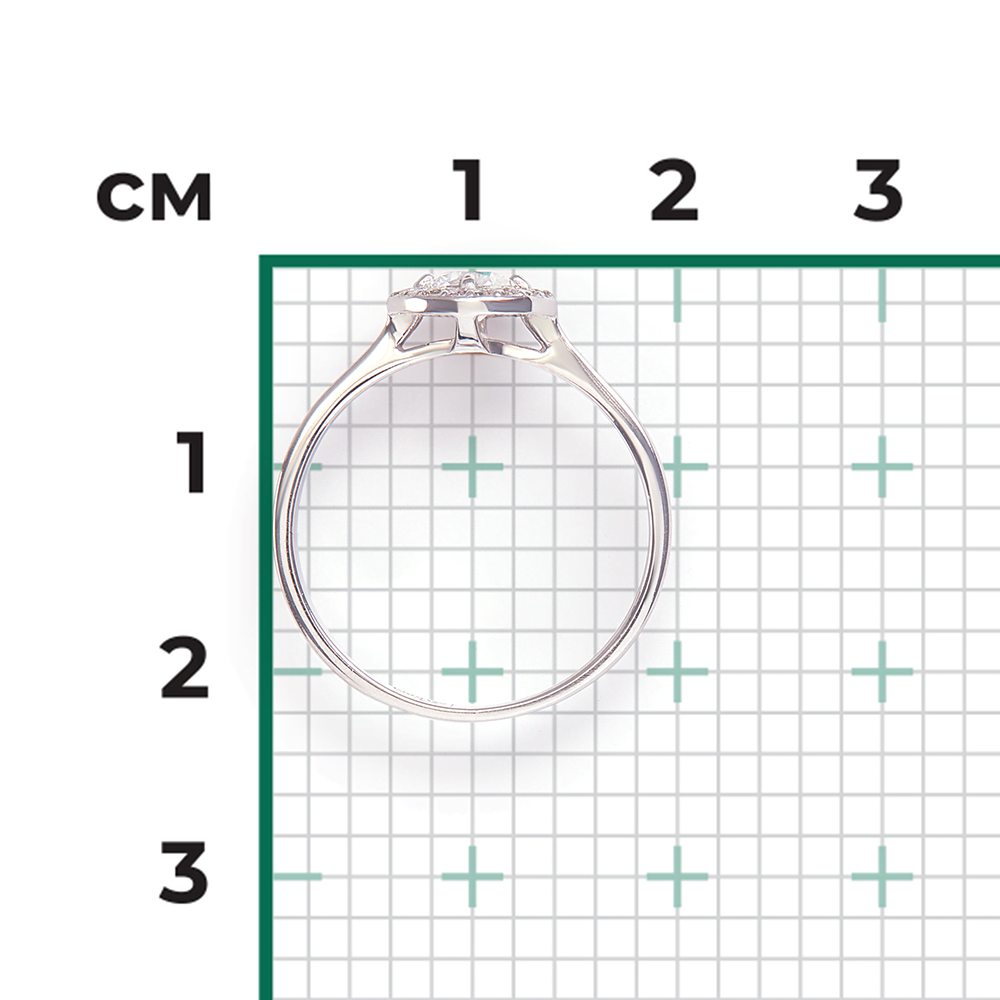 Кольцо из белого золота с бриллиантами 01-1282-00-101-1120-30