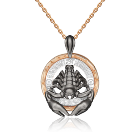 Подвеска «Скорпион» из комбинированного золота 03-3494-01-000-1111