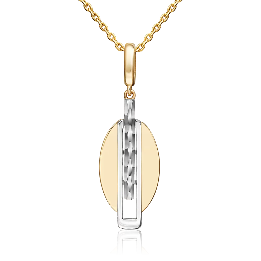 Подвеска из комбинированного золота 03-3386-00-000-1121