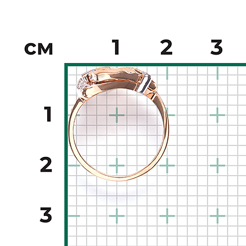 Кольцо «Интрига» из красного золота с натуральными топазами white 01-5659-00-201-1110