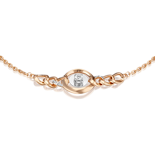 Браслет «Энергия» из комбинированного золота с натуральными топазами white 05-0701-00-201-1111