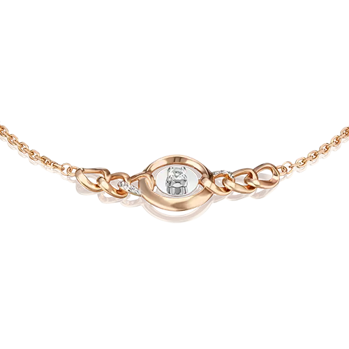 Браслет «Энергия» из комбинированного золота с натуральными топазами white 05-0701-00-201-1111