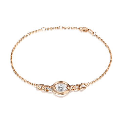 Браслет «Энергия» из комбинированного золота с натуральными топазами white 05-0701-00-201-1111