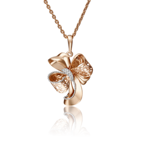 Подвеска «Бант» из красного золота 03-2910-00-000-1110-48