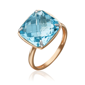 Кольцо из красного золота с топазом 01-5313-00-201-1110-46