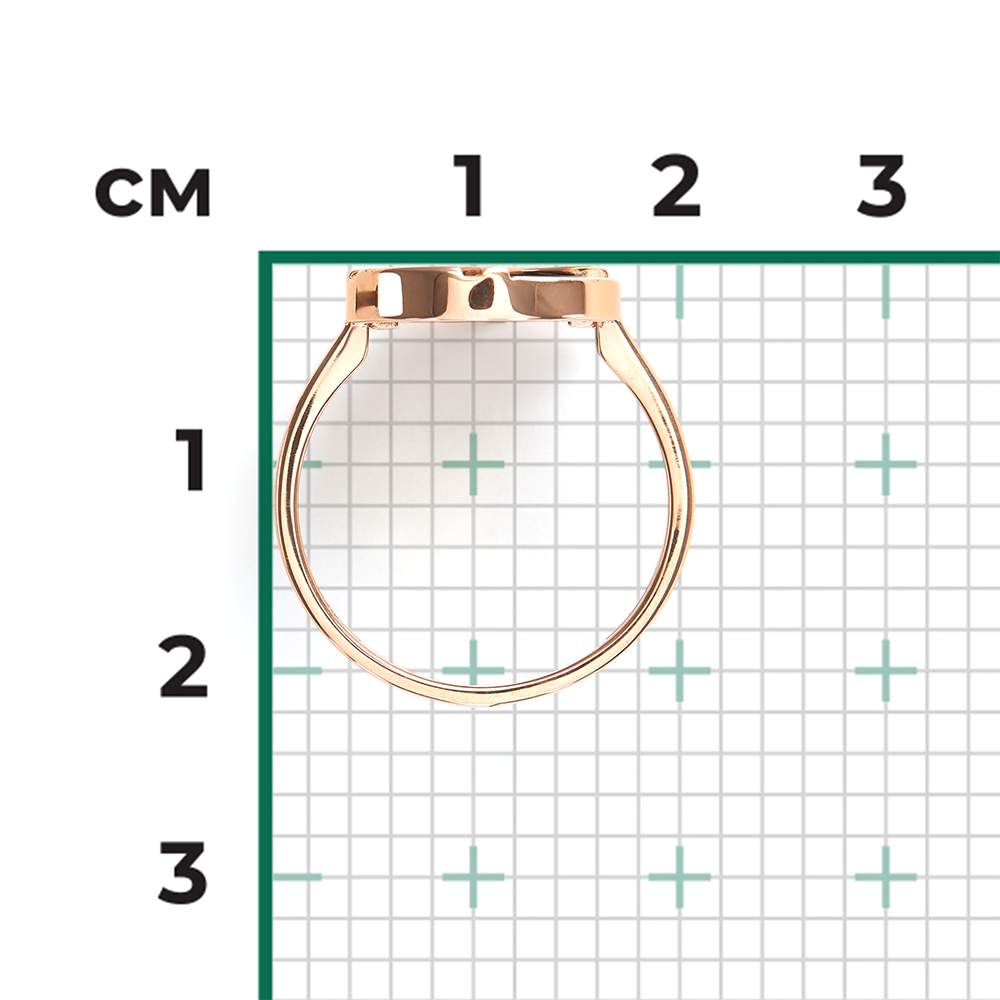Кольцо из красного золота с агатом 01-5859-00-749-1110