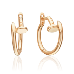 Серьги «Гвозди» с английским замком из красного золота 02-5542-00-000-1110