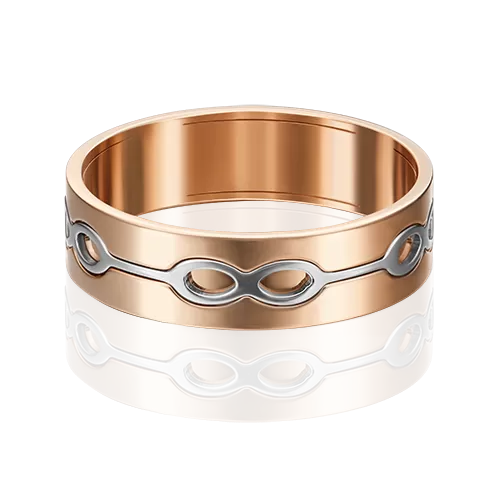 Обручальное кольцо из комбинированного золота 01-5280-00-000-1111-39