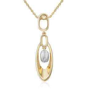 Подвеска из комбинированного золота