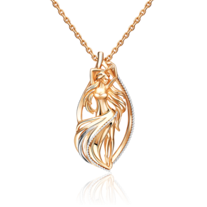 Подвеска «Знак зодиака Дева» из комбинированного золота 03-2814-09-000-1111-48