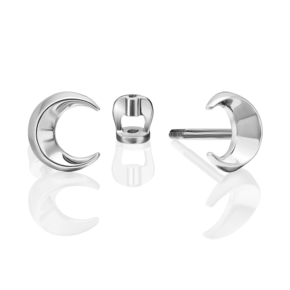 Серьги-пусеты «Полумесяц» из серебра 02-4867-00-000-0200