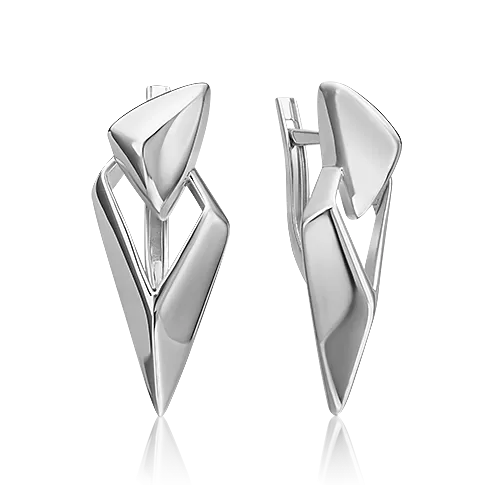 Серьги «Свобода» с английским замком из серебра 02-4948-00-000-0200