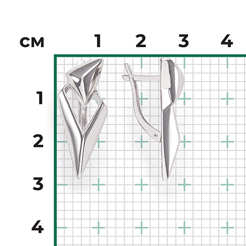 Серьги «Свобода» с английским замком из серебра 02-4948-00-000-0200