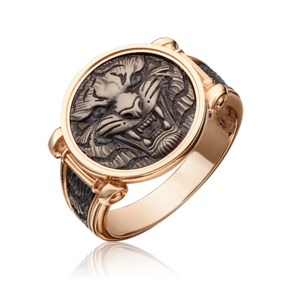 Печатка «Тигр» из комбинированного золота 01-5301-00-000-1111-42