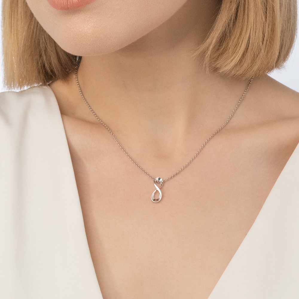 Подвеска-бегунок «Бесконечность» из серебра 03-3051-00-000-0200