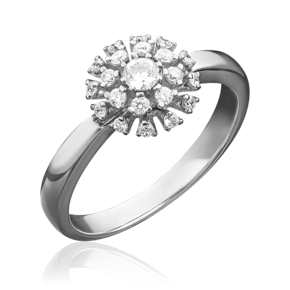 Кольцо из белого золота с бриллиантами 01-5007-00-101-1120-30