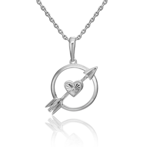 Подвеска «Стрела» из серебра с сапфиром 03-3177-00-102-0200-72