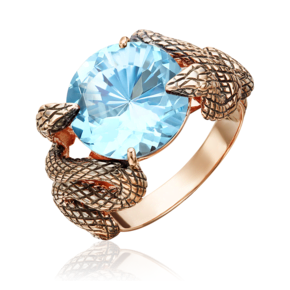 Кольцо «Хранительницы сокровища» из красного золота с топазом 01-5445-00-201-1110
