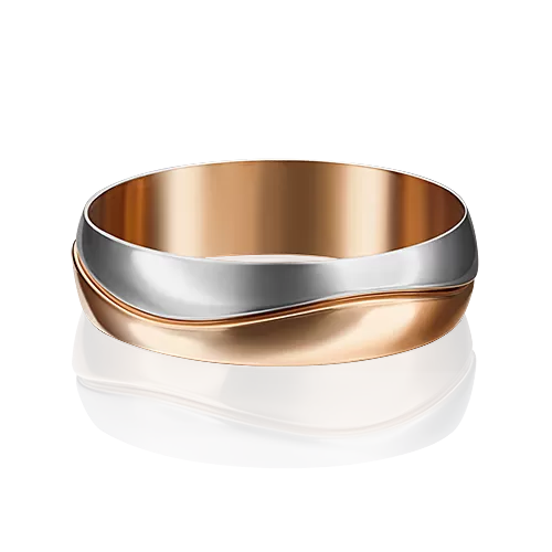 Обручальное кольцо из комбинированного золота 01-5027-00-000-1111-39