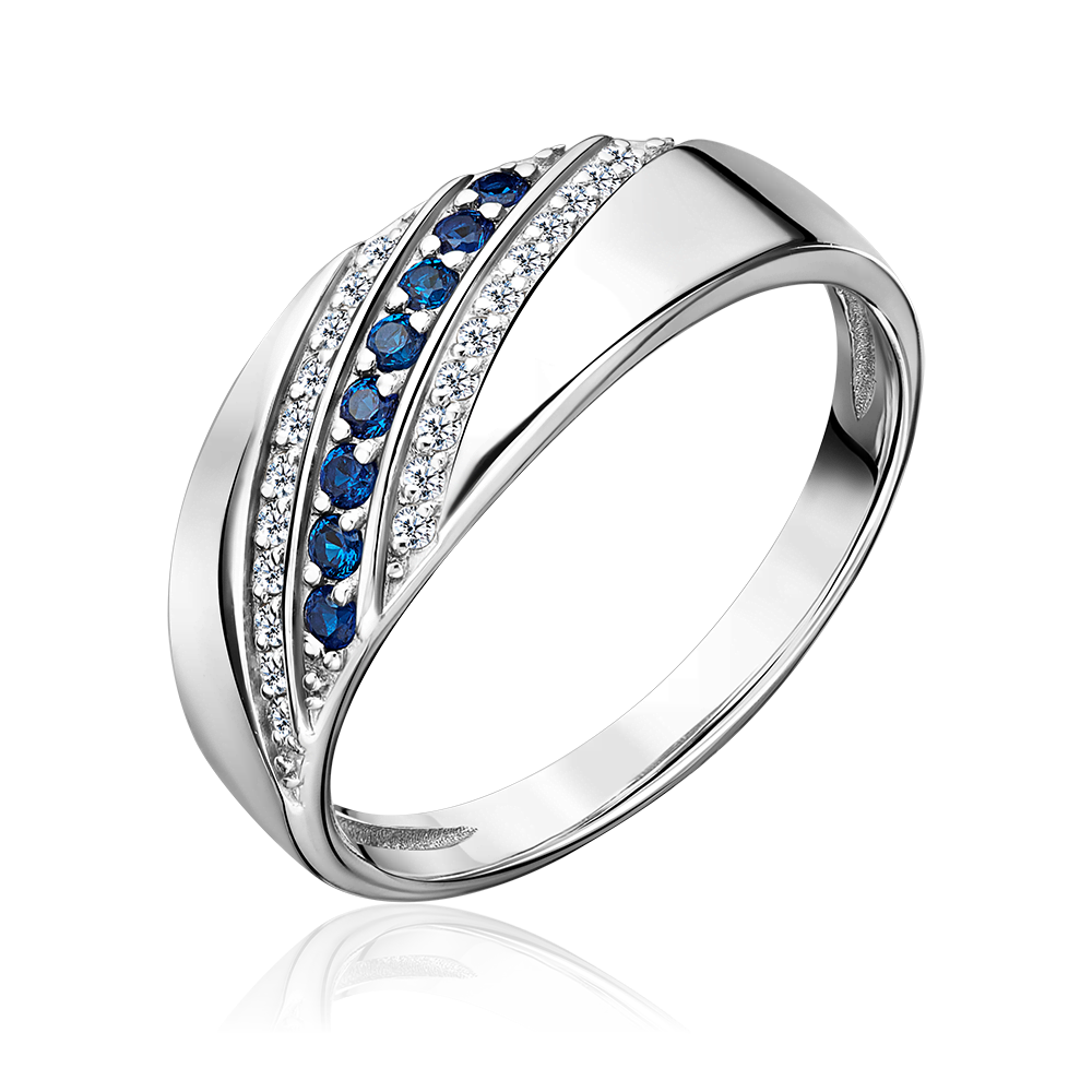 Кольцо из серебра с фианитами 01-3278-00-404-0200