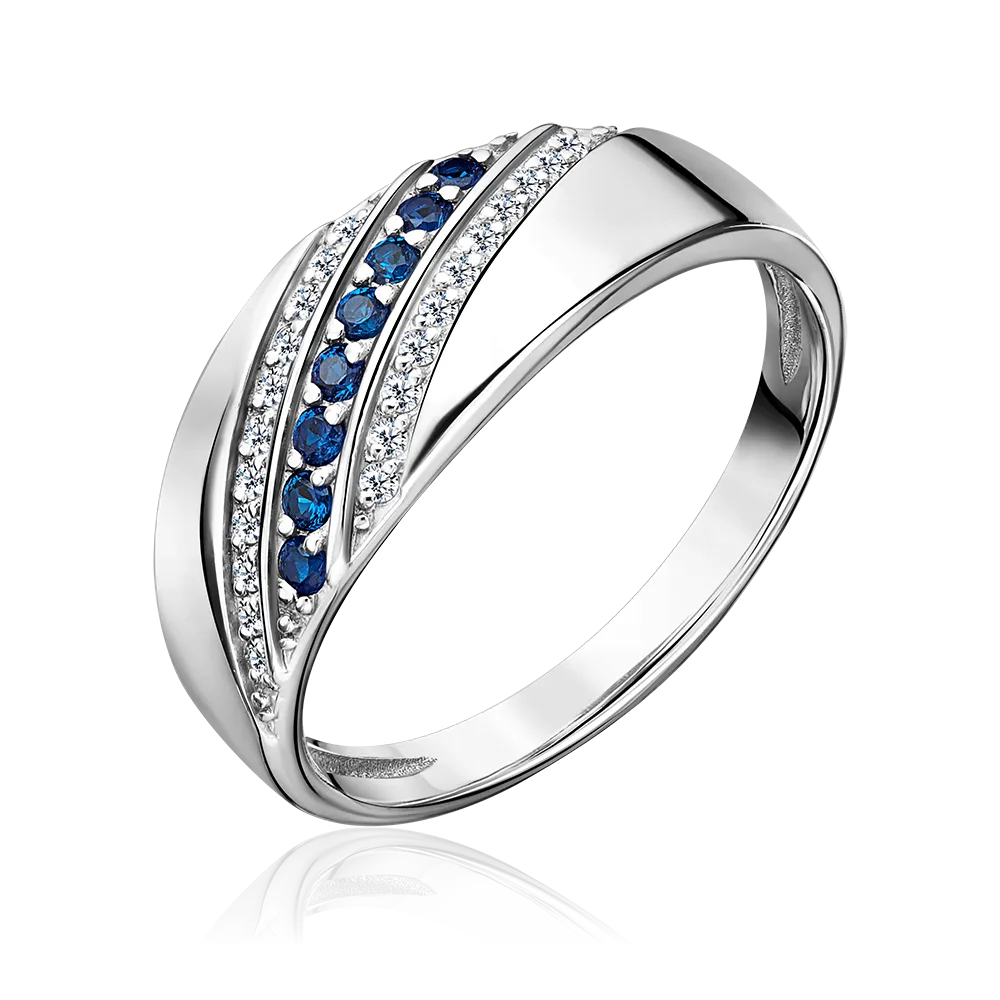 Кольцо из серебра с фианитами 01-3278-00-404-0200