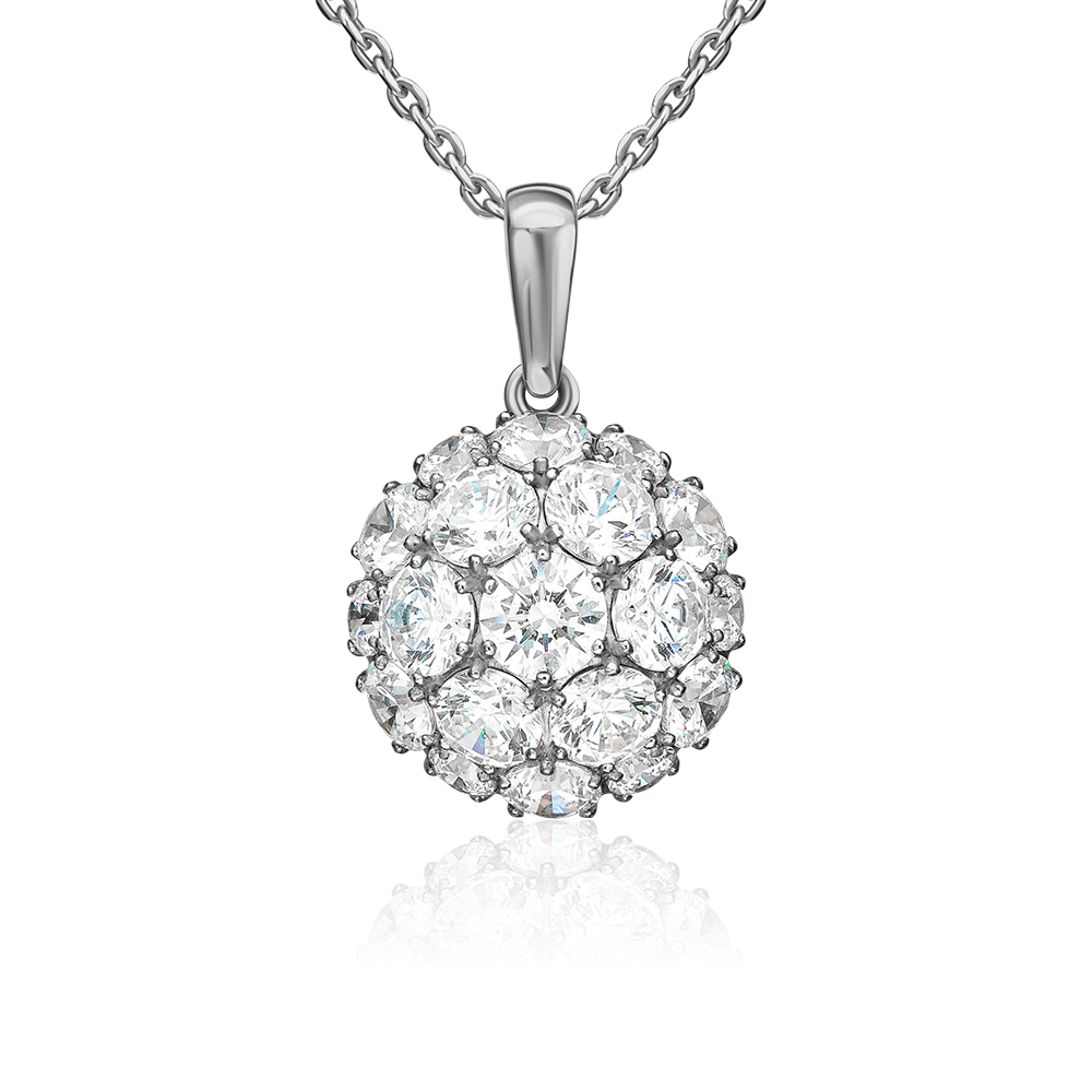 Подвеска из серебра с фианитами 03-2277-00-401-0200