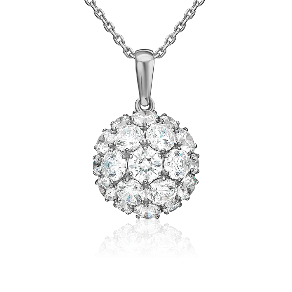 Подвеска из серебра с фианитами 03-2277-00-401-0200