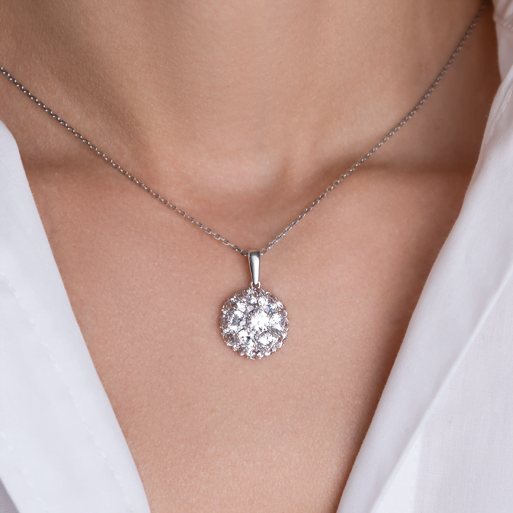 Подвеска из серебра с фианитами 03-2277-00-401-0200