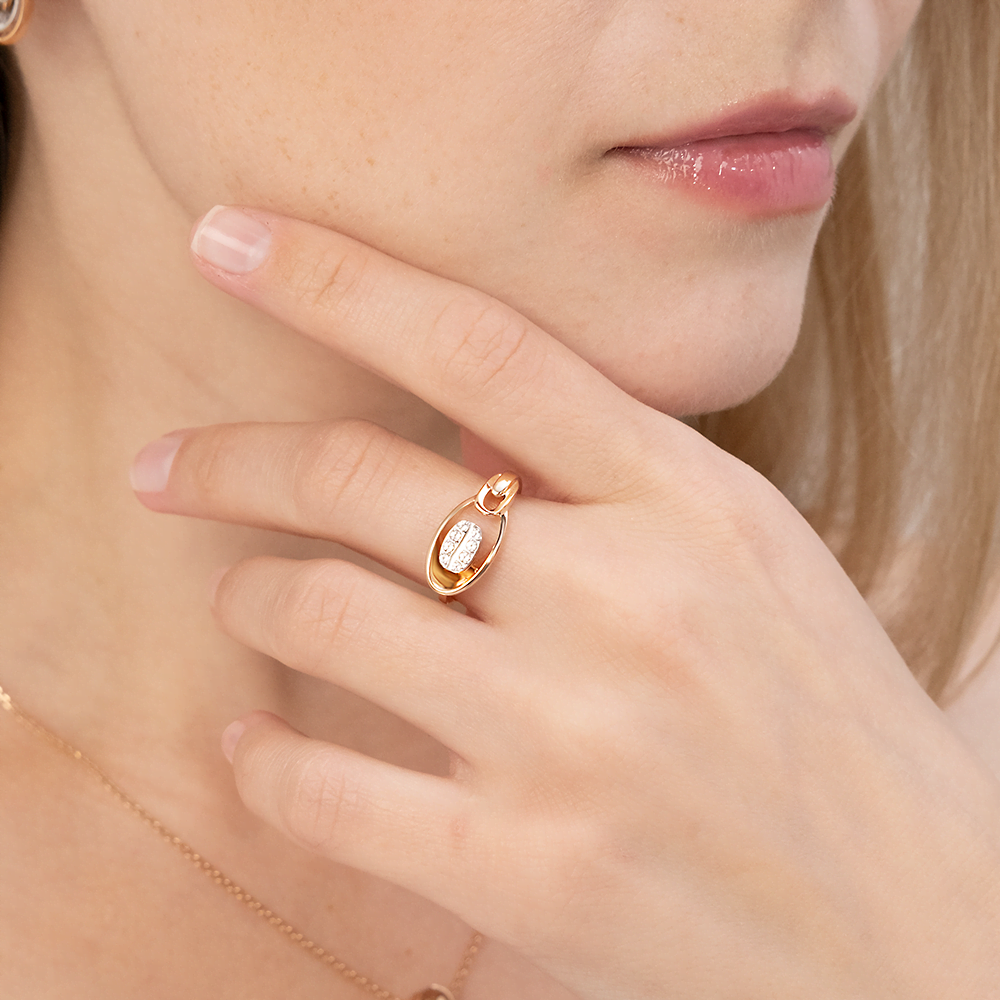 Кольцо из комбинированного золота с натуральными топазами white 01-5566-00-201-1111