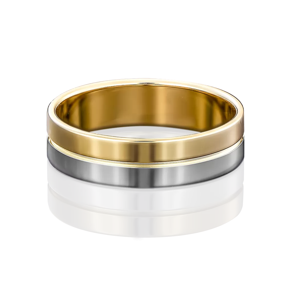 Обручальное кольцо из комбинированного золота 01-3459-00-000-1121-39