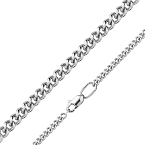 Цепь из белого золота с алмазной гранью (плетение «Панцирное») 21-0111-080-1120-17
