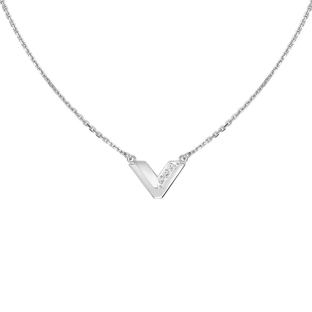 Колье из белого золота с фианитами 07-0260-00-401-1120