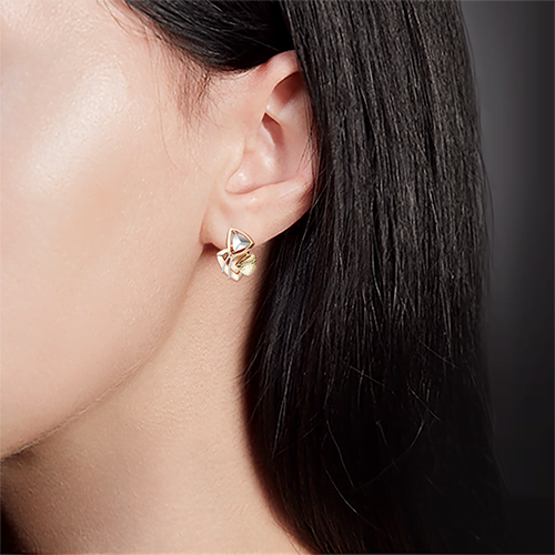 Серьги с английским замком из комбинированного золота 02-4117-00-000-1140-48