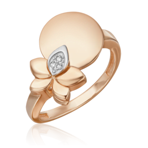 Кольцо из комбинированного золота с бриллиантами 01-5610-00-101-1111