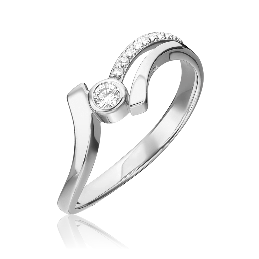 Кольцо из белого золота с бриллиантами 01-0754-00-101-1120-30
