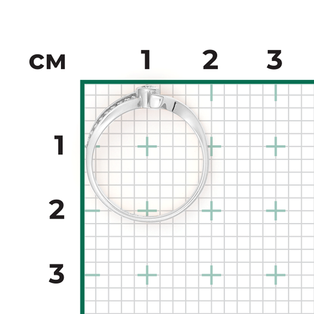 Кольцо из белого золота с бриллиантами 01-0754-00-101-1120-30