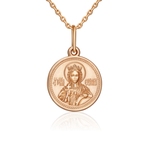 Иконка «Святая великомученица Екатерина» из красного золота 03-1778-01-000-1110