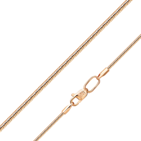 Цепь из красного золота с алмазной гранью (плетение «Снейк») 21-1009-035-1110-17