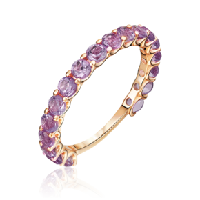 Кольцо из красного золота с аметистами 01-5317-00-203-1110-57