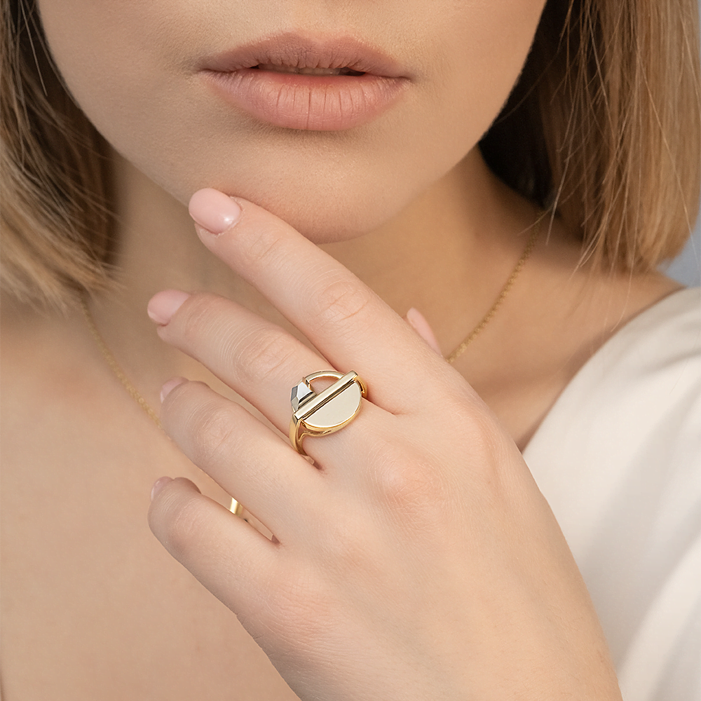 Кольцо из комбинированного золота 01-5628-00-000-1121